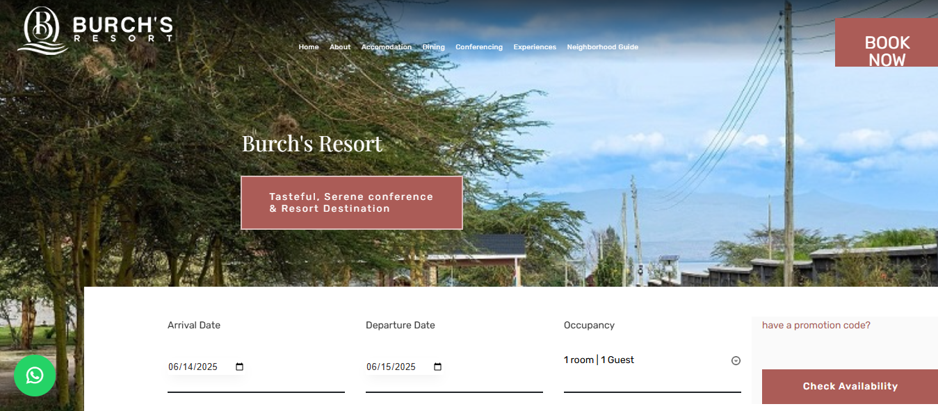 Burch Resort - Accomodation Project