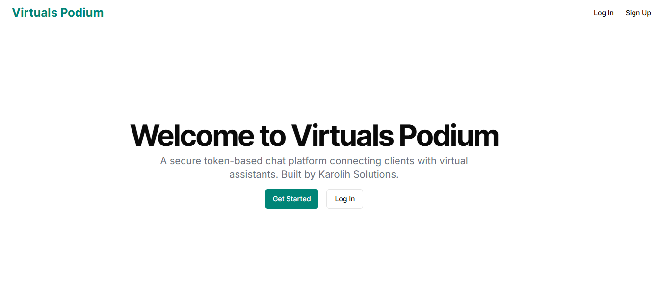 Virtuals Podium - Chat Project
